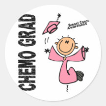 Breast Cancer CHEMO GRAD 1 Stickers