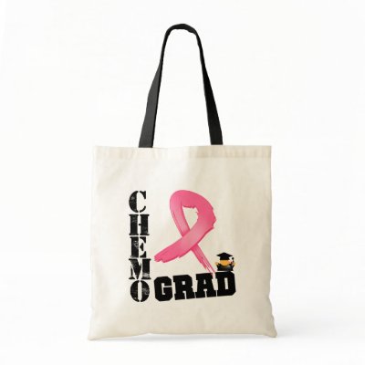 Breast Cancer Chemo Grad tote bag