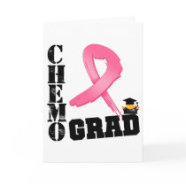 Breast Cancer Chemo Grad Greeting Card