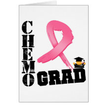 Breast Cancer Chemo Grad Greeting Card