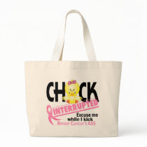 Breast Cancer Chick Interrupted 2 Canvas Bags