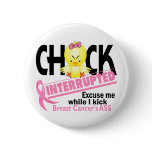 Breast Cancer Chick Interrupted 2 Pins