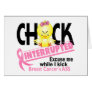 Breast Cancer Chick Interrupted 2 Greeting Cards