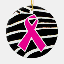 Breast Cancer Christmas Tree Ornament