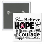 Breast Cancer Collage of Hope Pins