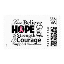 Breast Cancer Collage of Hope Stamps