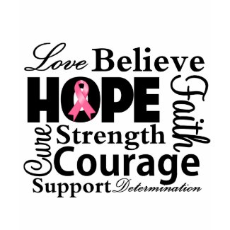 Breast Cancer Collage of Hope shirt
