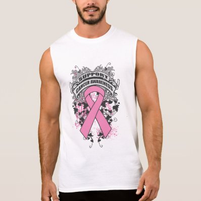 Breast Cancer - Cool Support Awareness Slogan Sleeveless T-shirt
