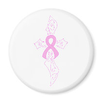 Breast Cancer Cross magnets