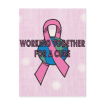 Breast Cancer Cure Postcard