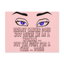 Breast Cancer Does Not Define Me Postcard