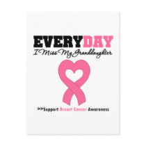 Breast Cancer Every Day I Miss My Granddaughter postcards by shopforawareness Breast Cancer Every Day I Miss My Granddaughter postcards