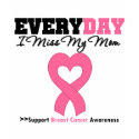 Breast Cancer Every Day I Miss My Mom t-shirts