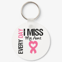 Breast Cancer Everyday I Miss My Aunt keychains by giftsforawareness Breast Cancer Everyday I Miss My Aunt keychains