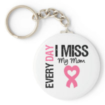 Breast Cancer Everyday I Miss My Mom Keychain