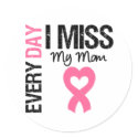 Breast Cancer Everyday I Miss My Mom stickers by giftsforawareness Breast Cancer Everyday I Miss My Mom stickers