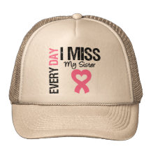 Breast Cancer Everyday I Miss My Sister Mesh Hats