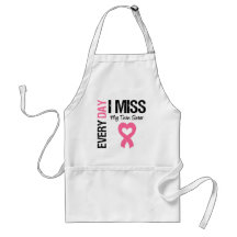 Breast Cancer Everyday I Miss My Twin Sister Aprons