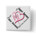 Breast Cancer Faith Hope Love buttons by cancerapparel Breast Cancer Faith Hope Love buttons
