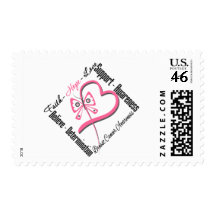 Breast Cancer Faith Hope Love Stamp