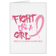 Breast Cancer Fight Like A Girl 5.3 Card