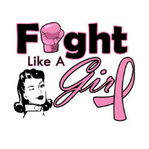 Breast Cancer Fight Like A Girl - Retro Girl t-shirts
