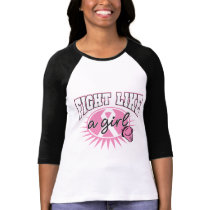 Breast Cancer Fight Like A Girl Sporty Callout t-shirts