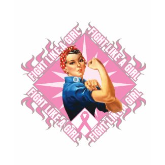 Breast Cancer FIGHT Rosie The Riverter shirt