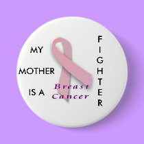 Breast Cancer Fighter - button by Horseshoes3 Breast Cancer Fighter - button
