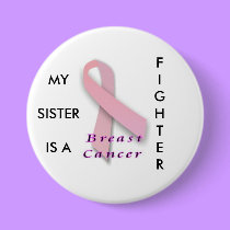 Breast Cancer Fighter - button by Horseshoes3 Breast Cancer Fighter - button