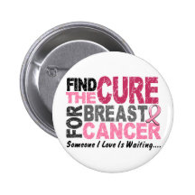 BREAST CANCER Find The Cure 1 Pinback Button