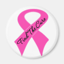Breast Cancer Find The Cure Fridge Magnet