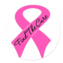 Breast Cancer Find The Cure stickers by cancerapparel Breast Cancer Find The Cure stickers