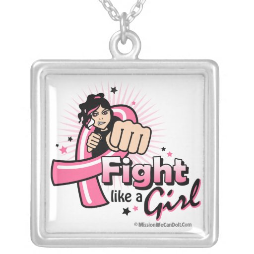 Breast Cancer Fist - Fight Like a Girl Pendants