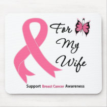 Breast Cancer For My Wife mousepads
