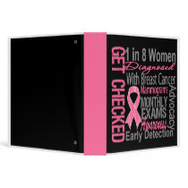 Breast Cancer Get Checked Awareness Binder