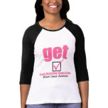 Breast Cancer Get Checked v1 T-shirts