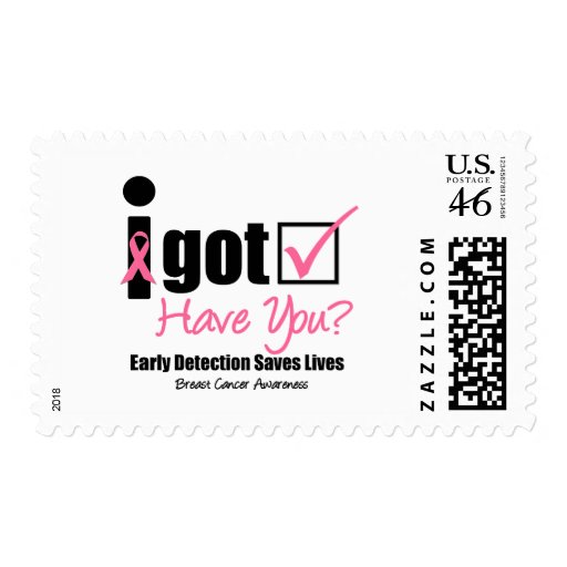 Breast Cancer Get Checked v5 Postage Stamp