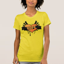 Breast Cancer Heart - Hope t-shirts