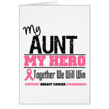 Breast Cancer Hero (Aunt) Cards