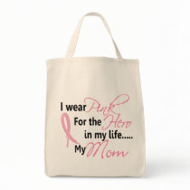 Breast Cancer HERO IN MY LIFE, MY MOM 1 Canvas Bags