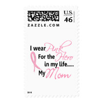 Breast Cancer HERO IN MY LIFE, MY MOM 1 Postage Stamp