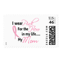 Breast Cancer HERO IN MY LIFE, MY MOM 1 Postage Stamp