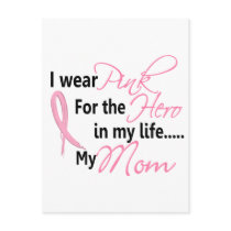 Breast Cancer HERO IN MY LIFE, MY MOM 1 Post Card