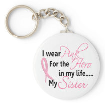 Breast Cancer HERO IN MY LIFE, MY SISTER 1 Key Chains