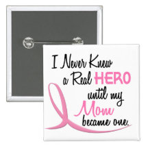 BREAST CANCER Hero MOM Pins