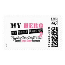 Breast Cancer HERO My Best Friend Stamp