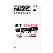 Breast Cancer HERO My Daughter-in-Law Stamps