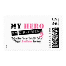 Breast Cancer HERO My Girlfriend Stamps