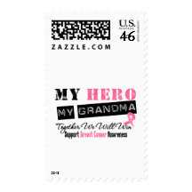 Breast Cancer HERO My Grandma Postage Stamp
